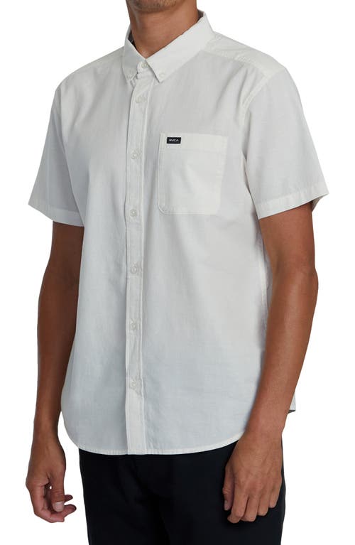 Shop Rvca That'll Do Dobby Short Sleeve Button-down Shirt In Natural