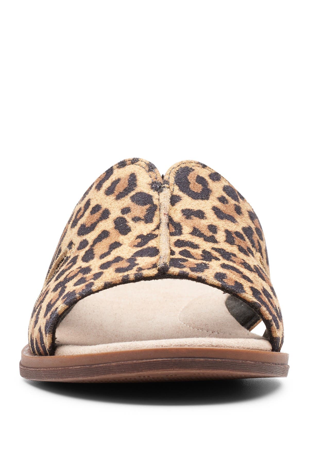 wide width leopard sandals