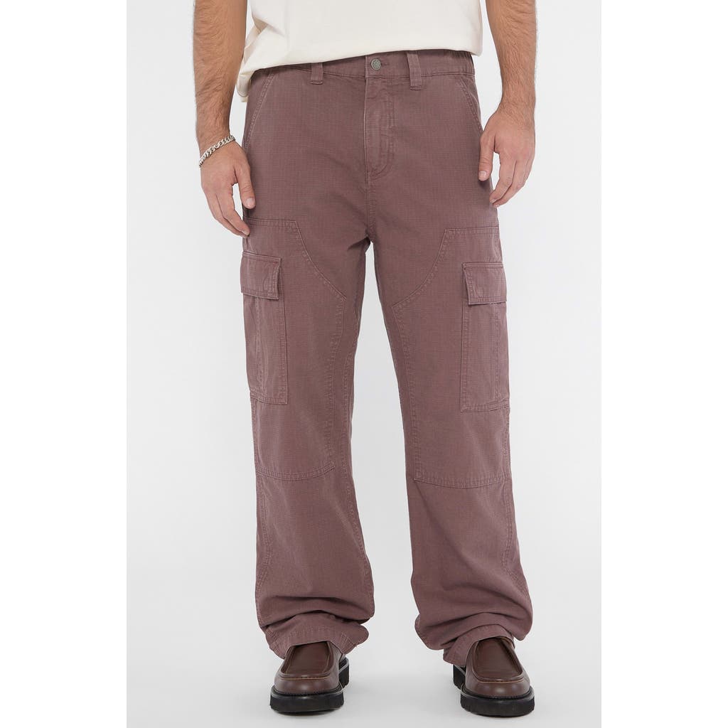 Guess Go Ripstop Panel Mid Rise Cargo Pants In Beige
