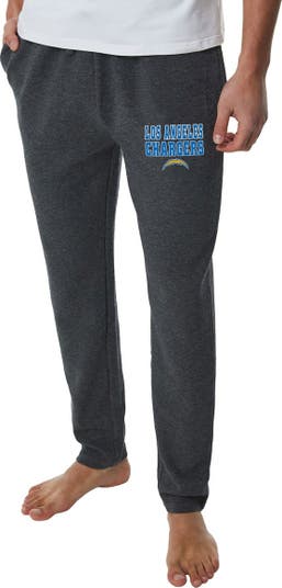 Men's Concepts Sport Charcoal Los Angeles Chargers Resonance Tapered Lounge  Pants