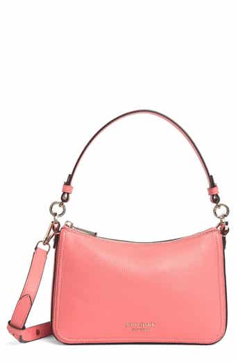 Kate Spade Medium Roulette Pebble Leather Crossbody Bag in Pink