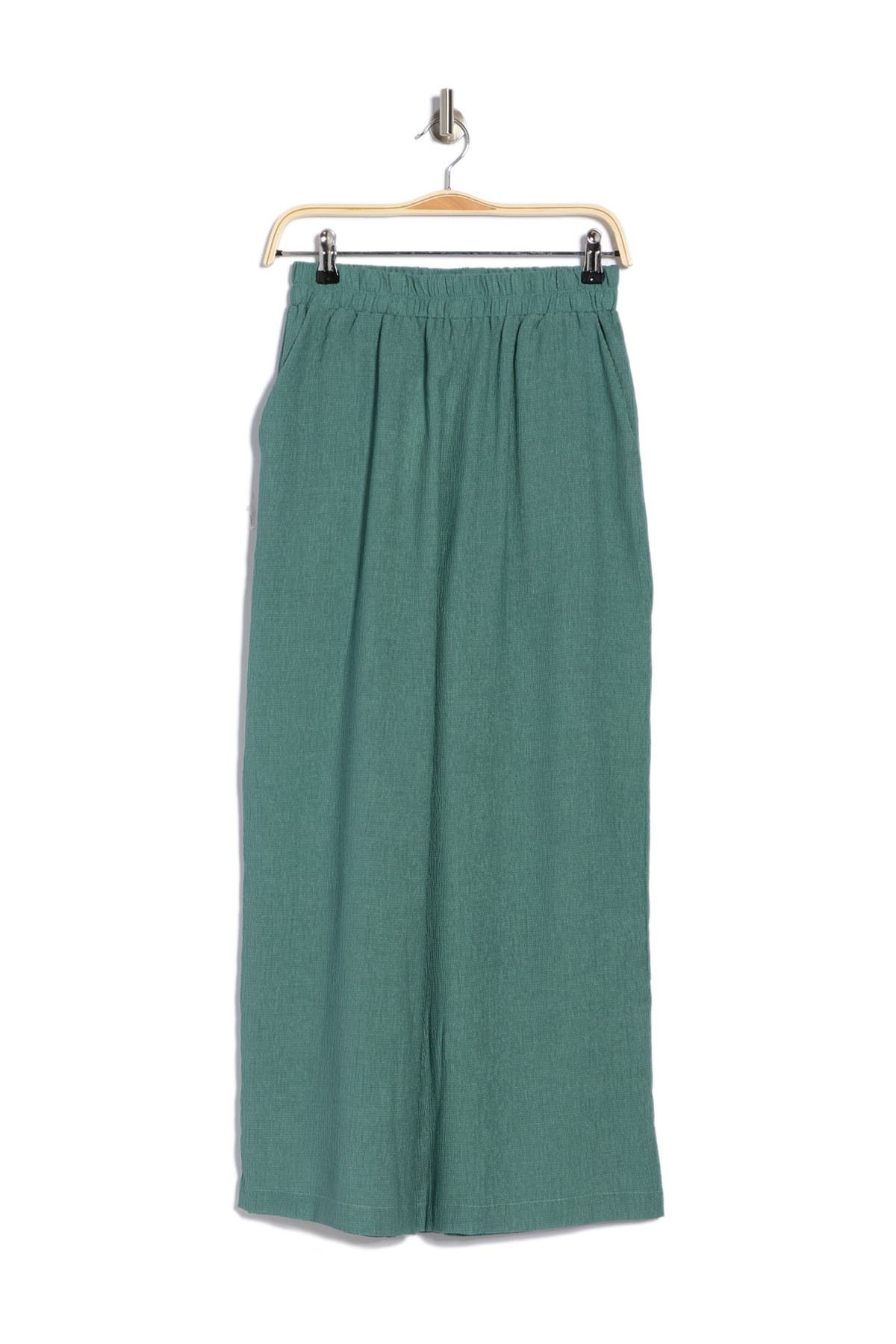 MELLODAY GAUZE PULL-ON CROP PANTS,191925064731