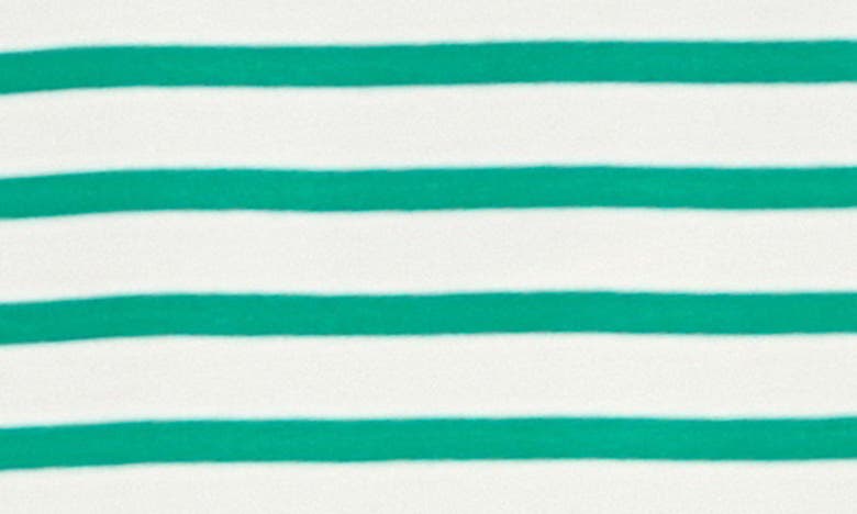 English Factory Stripe Knit Polo In Green