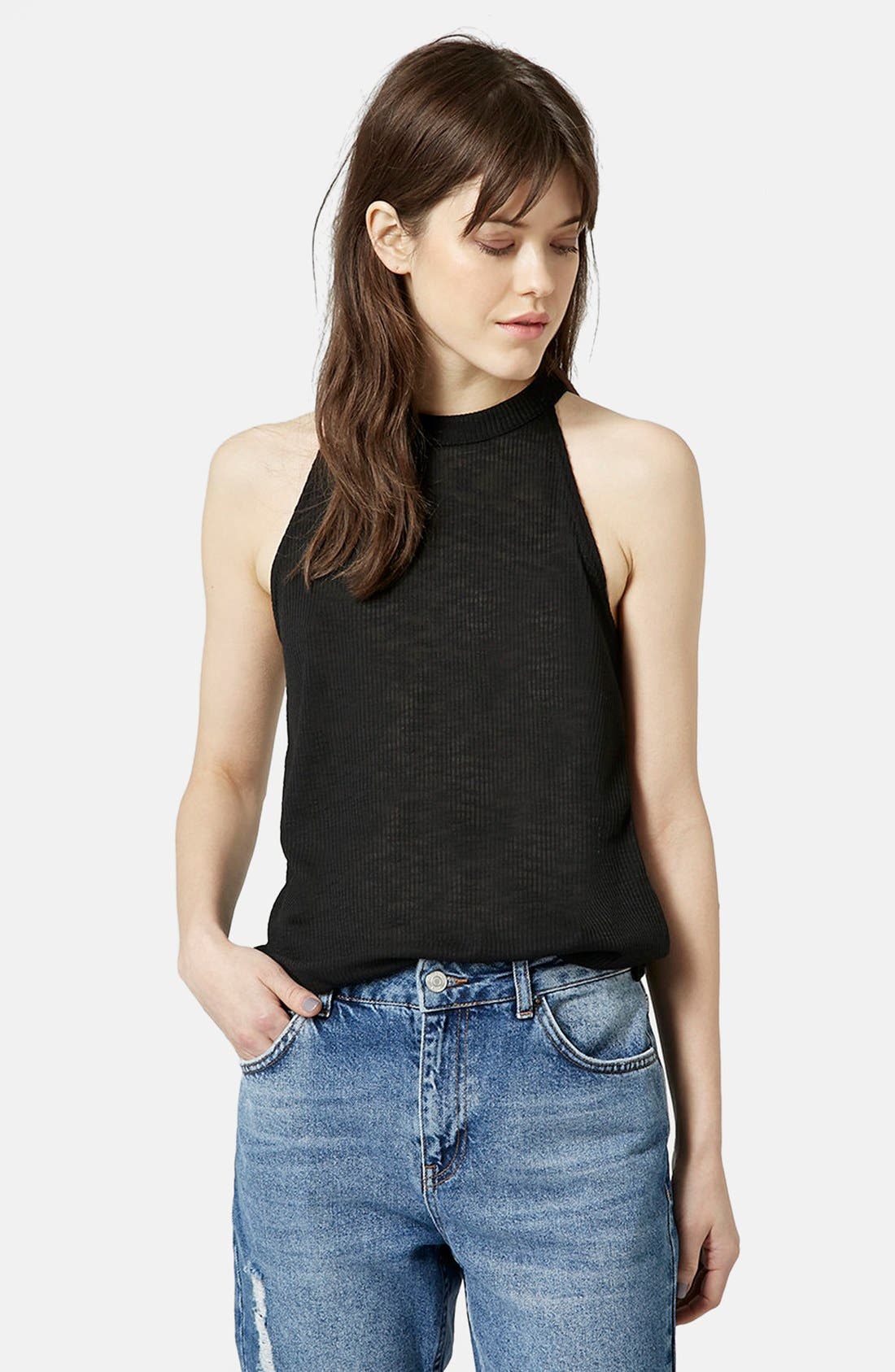 Ribbed High Neck Tank Nordstrom