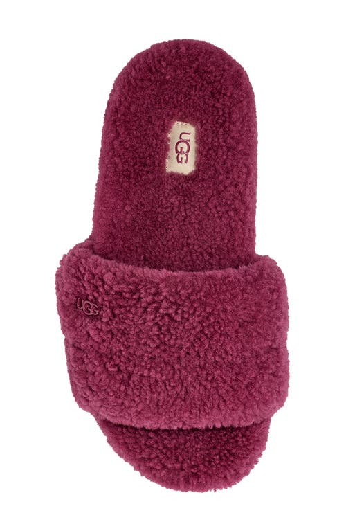 Shop Ugg(r) Cozetta Curly Genuine Shearling Slide Slipper In Cordial