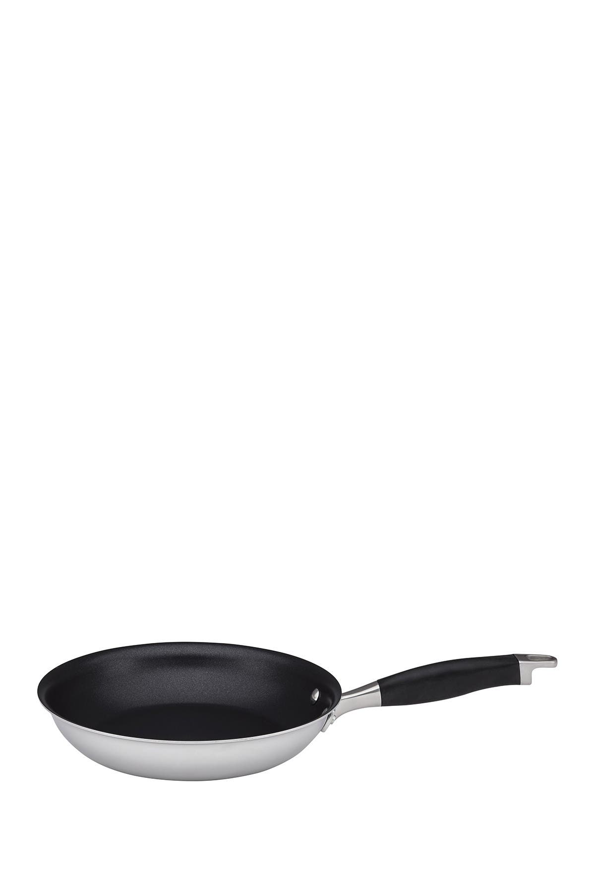 Anolon Tri-ply Onyx Stainless Steel French Skillet In Silver