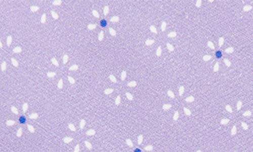 Shop Brooklyn Brigade Geo Floral Cotton Tie In Lilac