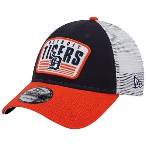 New Era Men's Orange Detroit Tigers Buffalo Plaid Trapper Hat