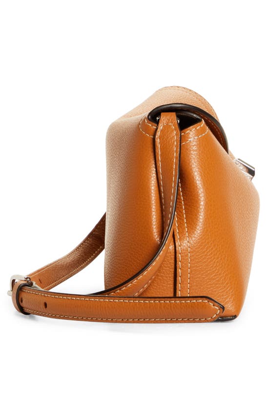 Totême Toteme T-lock Top Handle Leather Satchel In Tan Grain