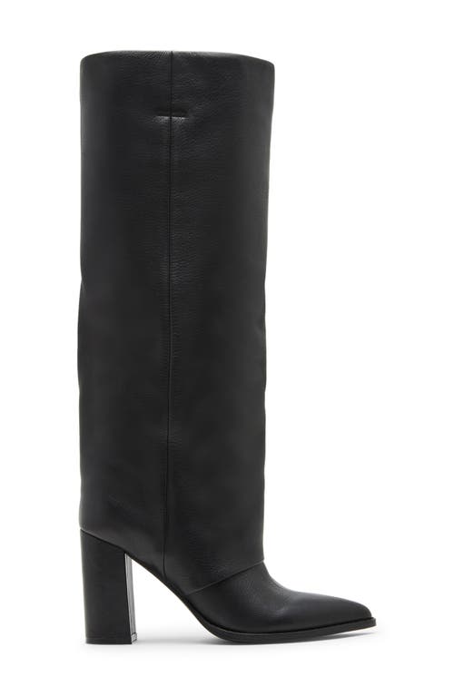 Shop Steve Madden Blanco Knee High Boot In Black Leather