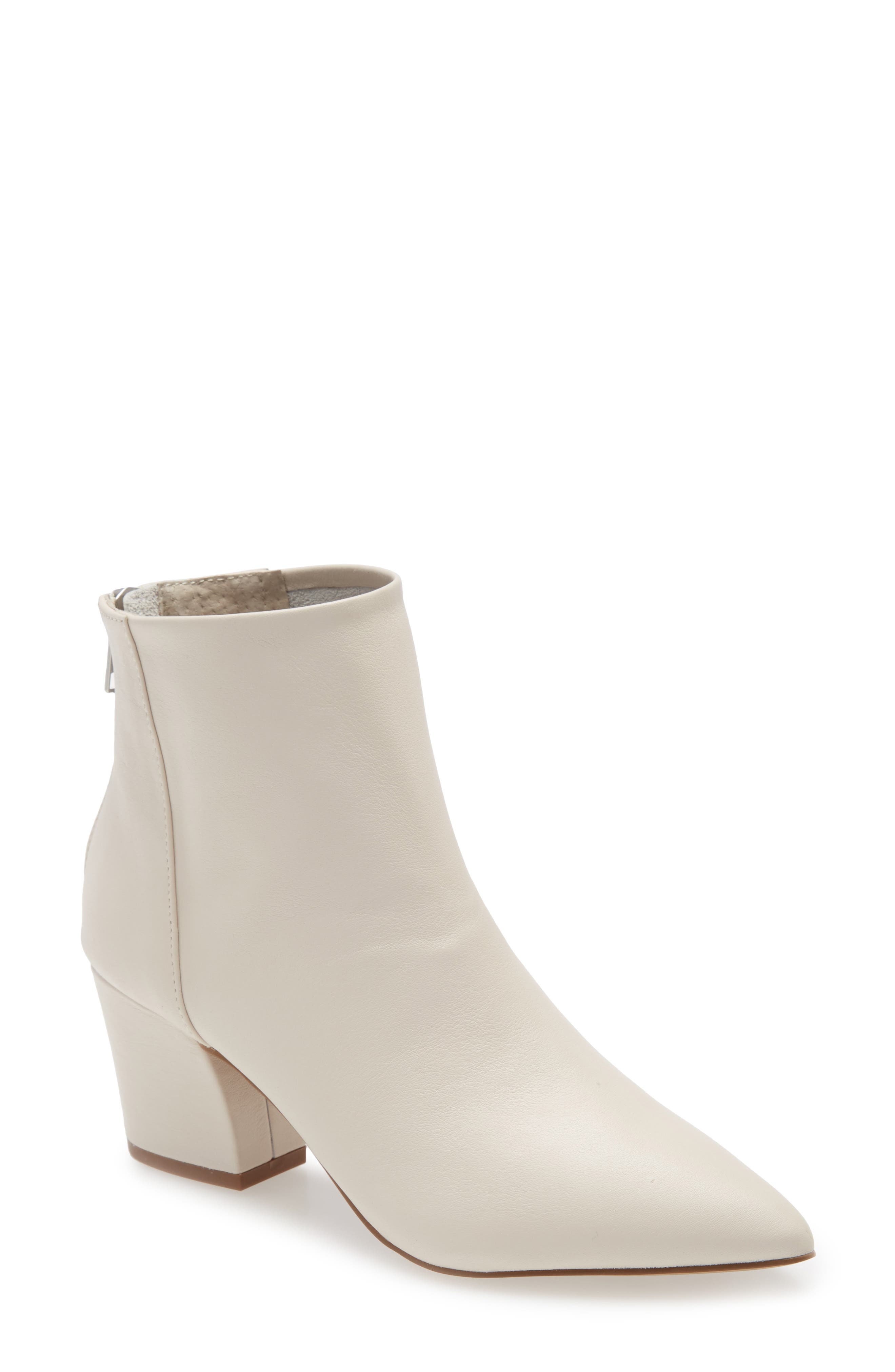 ivory ankle booties