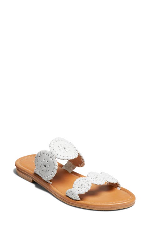 Jack rogers hot sale white sandals