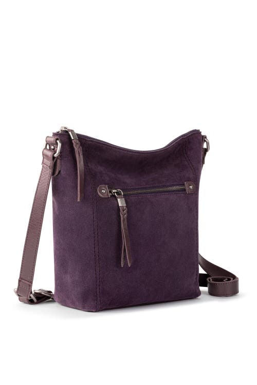 Shop The Sak Ashland Leather Crossbody In Aubergine Suede