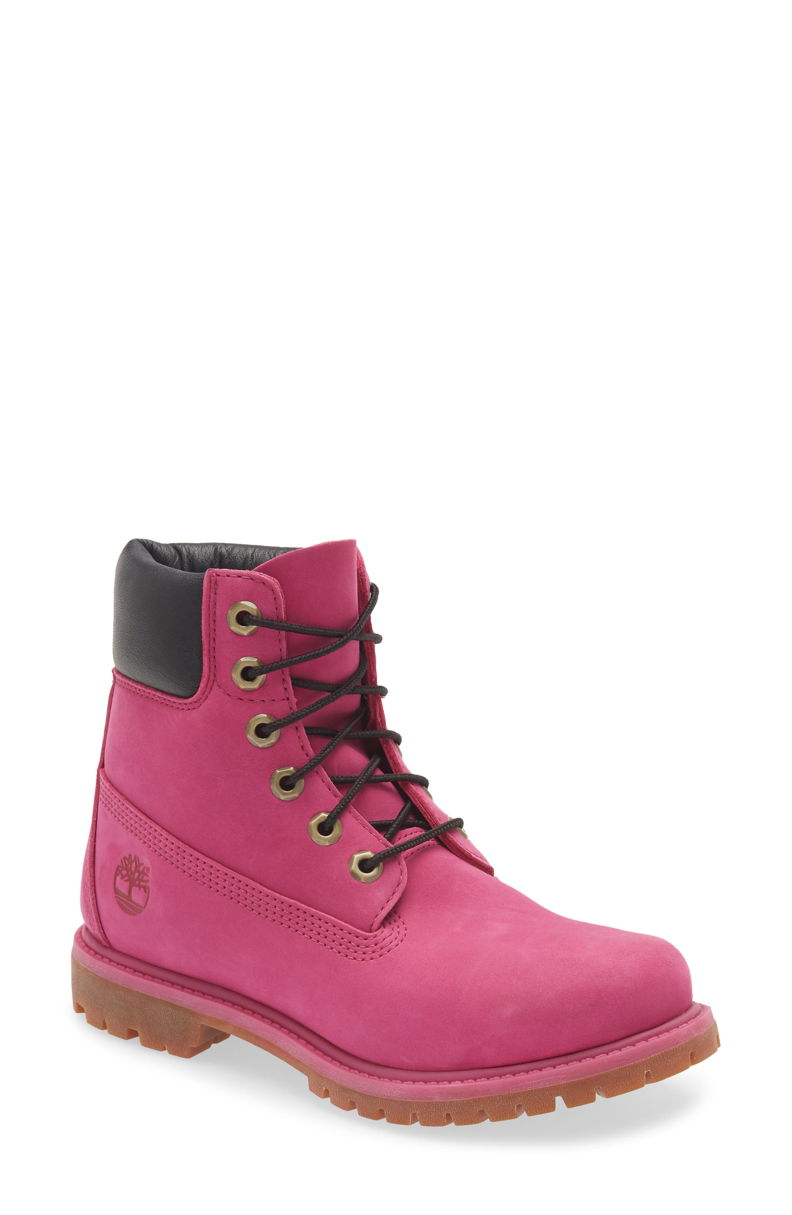 fuchsia timberland boots