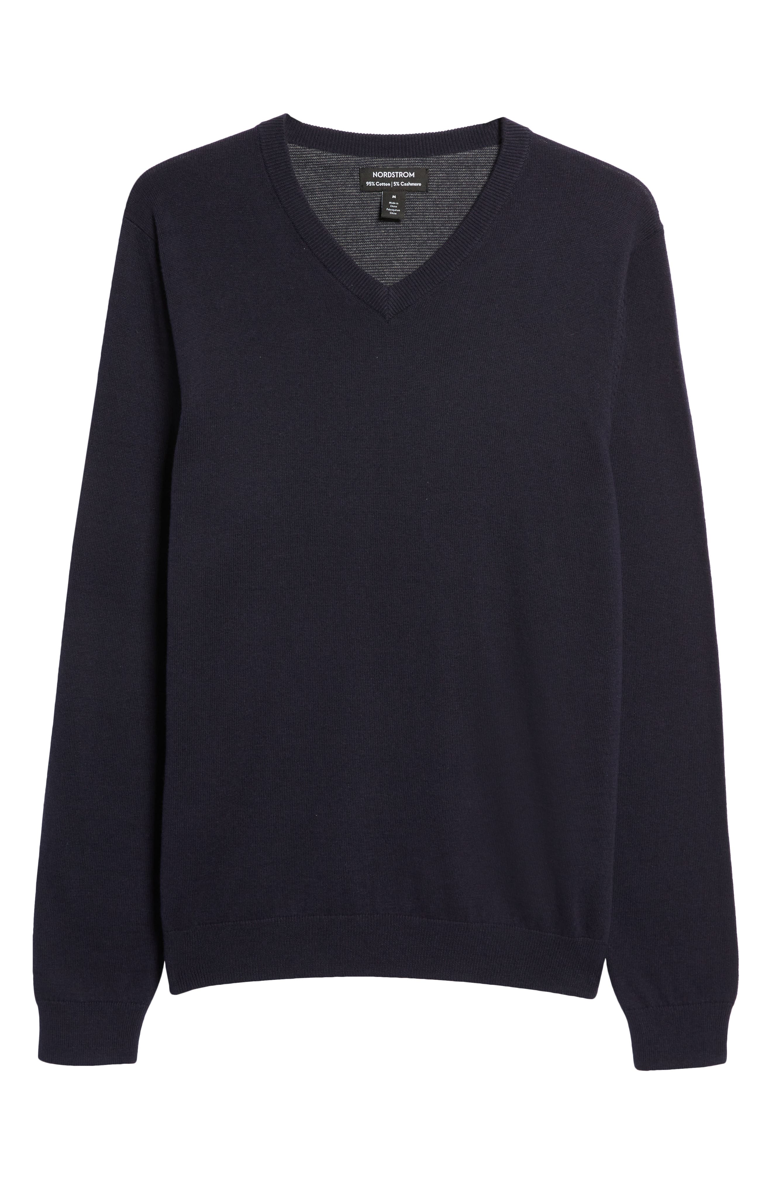 v neck cotton jumper