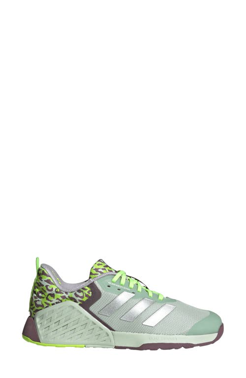 Shop Adidas Originals Adidas Dropset 3 Gfx Training Shoe In Linen Green/silver/lemon