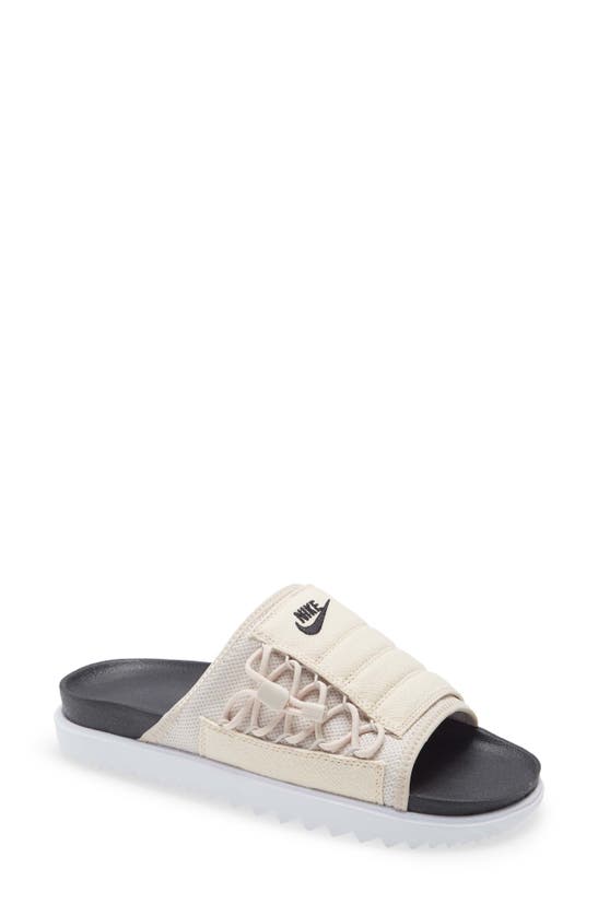 Nike Asuna Slide Sandal In Desert Sand,white,black