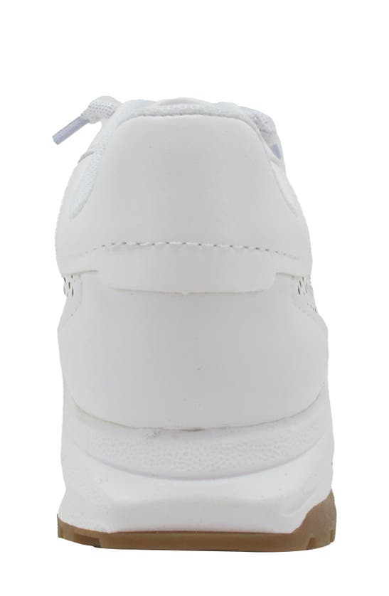 Shop Jellypop Kids' Bluebird Laser-cut Sneaker In White / Silver