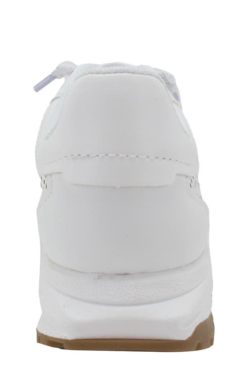 Shop Jellypop Kids' Bluebird Laser-cut Sneaker In White/silver