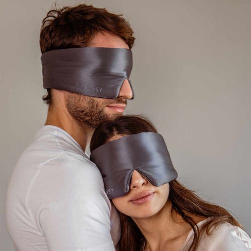 Drowsy Sleep Co . Silk Sleep Mask In Moonlight Shadow