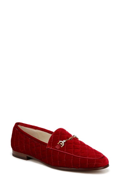 Shop Sam Edelman Loraine Regal Bit Loafer In Bright Scarlet