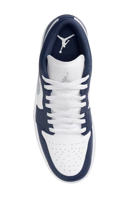 Shop Jordan Air  1 Low Sneaker In White/wolf Grey/navy