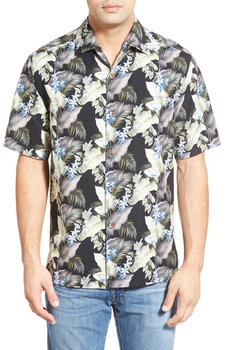 Tommy Bahama 'Byron Blooms' Regular Fit Short Sleeve Silk & Cotton Camp ...