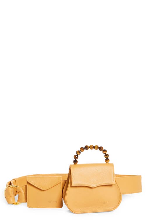 EDAS Mini Leather Belt Bag in Camel