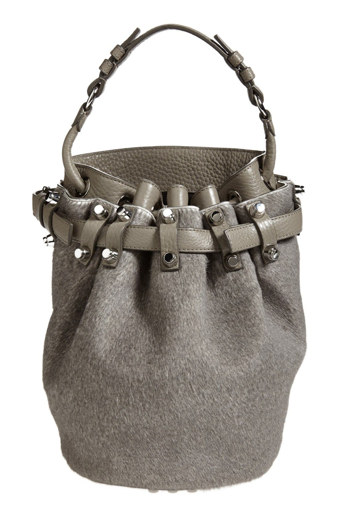 Alexander Wang 'Small Diego Nickel' Calf Hair Bucket Bag Nordstrom