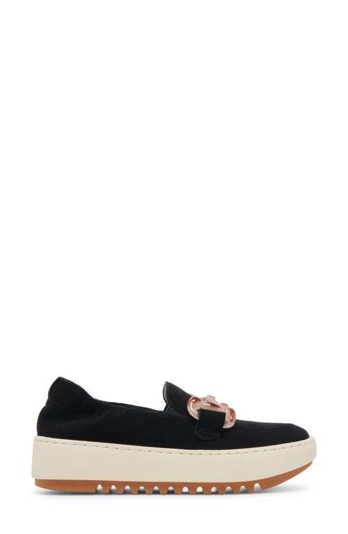 Shop Dolce Vita Andres Platform Bit Loafer In Onyx Suede