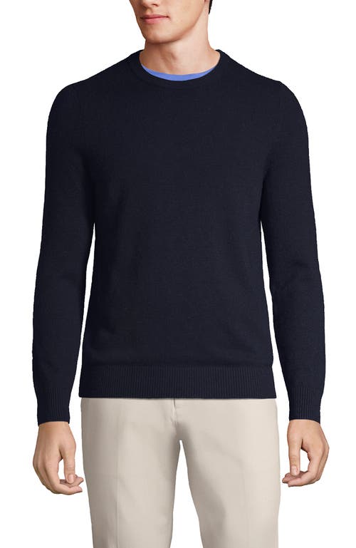 Shop Lands' End Fine Gauge Cashmere Sweater In Radiant Navy