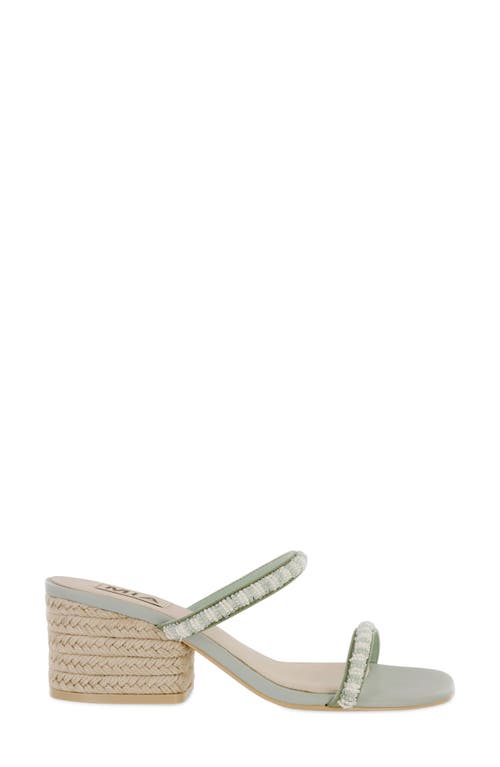 Mia Limited Edition Isabeli Espadrille Slide Sandal In Sage/off White