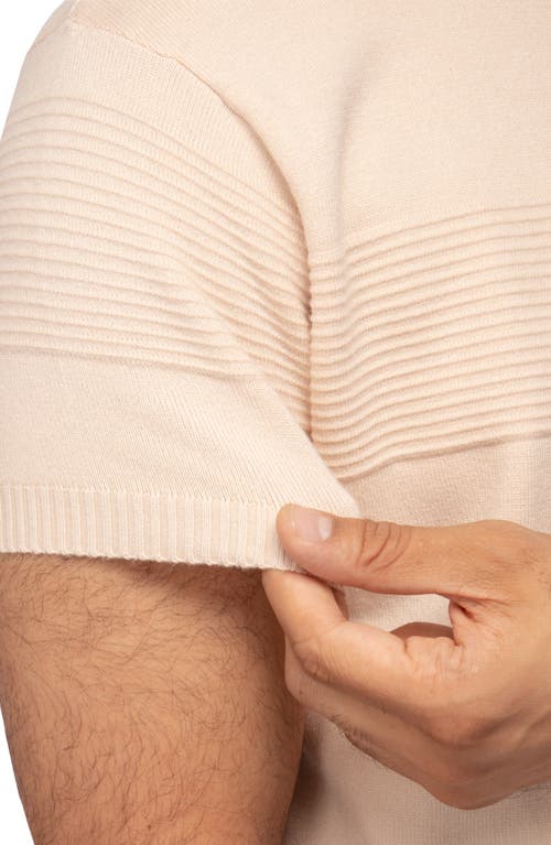 X-ray Xray Zip Polo Sweater In Sand