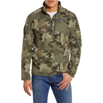 Patagonia Better Sweater Quarter Zip Jacket, Green
