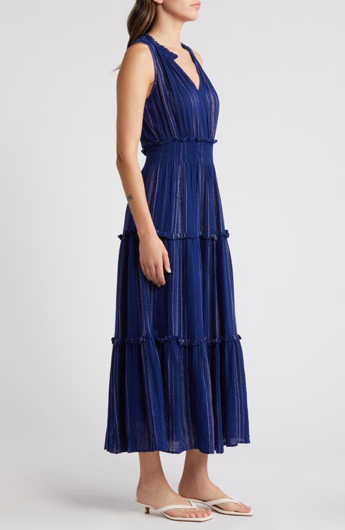 RAILS RAILS LOULOU STRIPE SLEEVELESS LINEN BLEND MAXI DRESS 