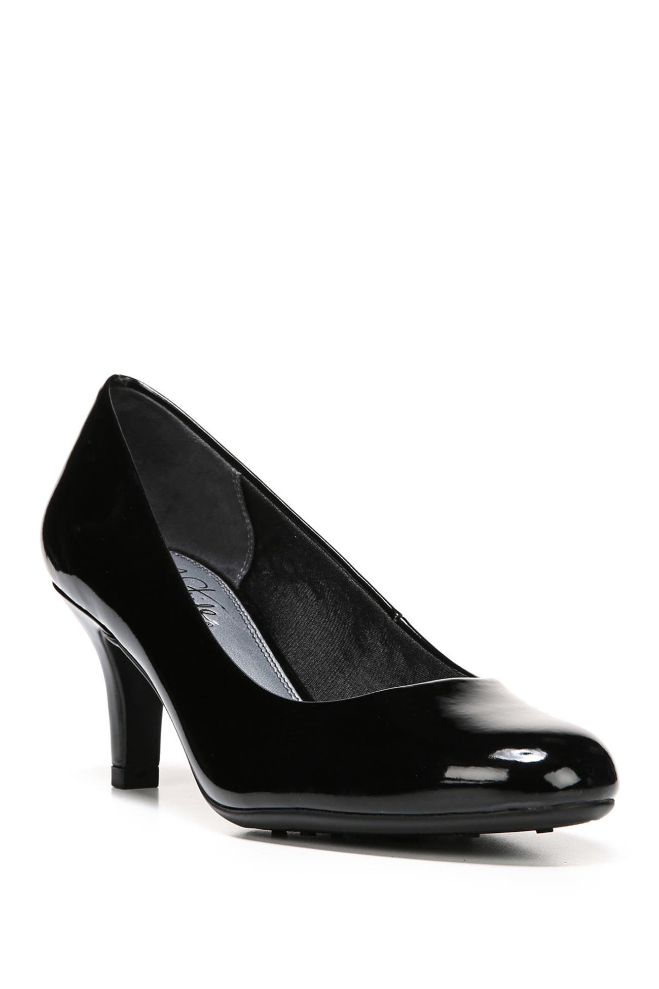 lifestride black patent flats