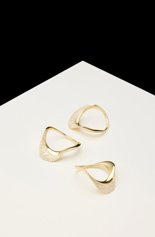Kloto Blend Pavé Diamond Ring In Gold