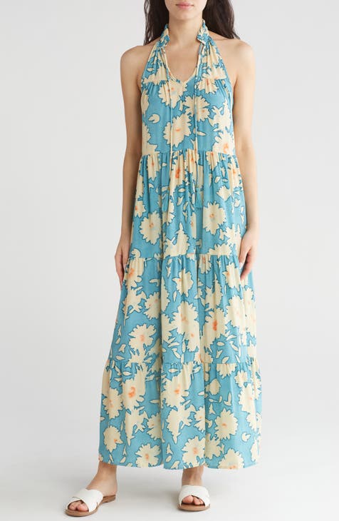 Shyla Ruffle Collar Maxi Dress