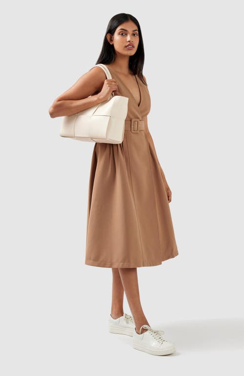 Belle & Bloom Miss Independence Midi Dress In Camel