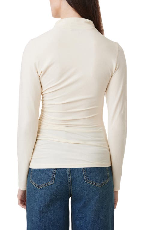 Shop Habitual Funnel Neck Long Sleeve Top In Birch