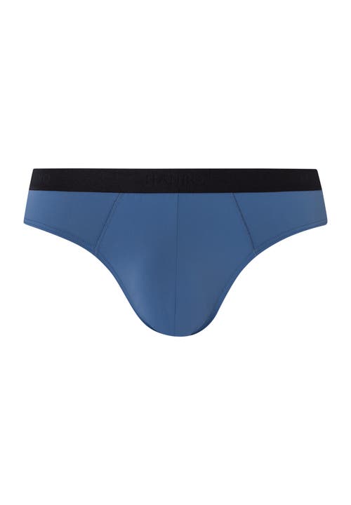 Hanro Micro Touch Briefs In Slate Blue