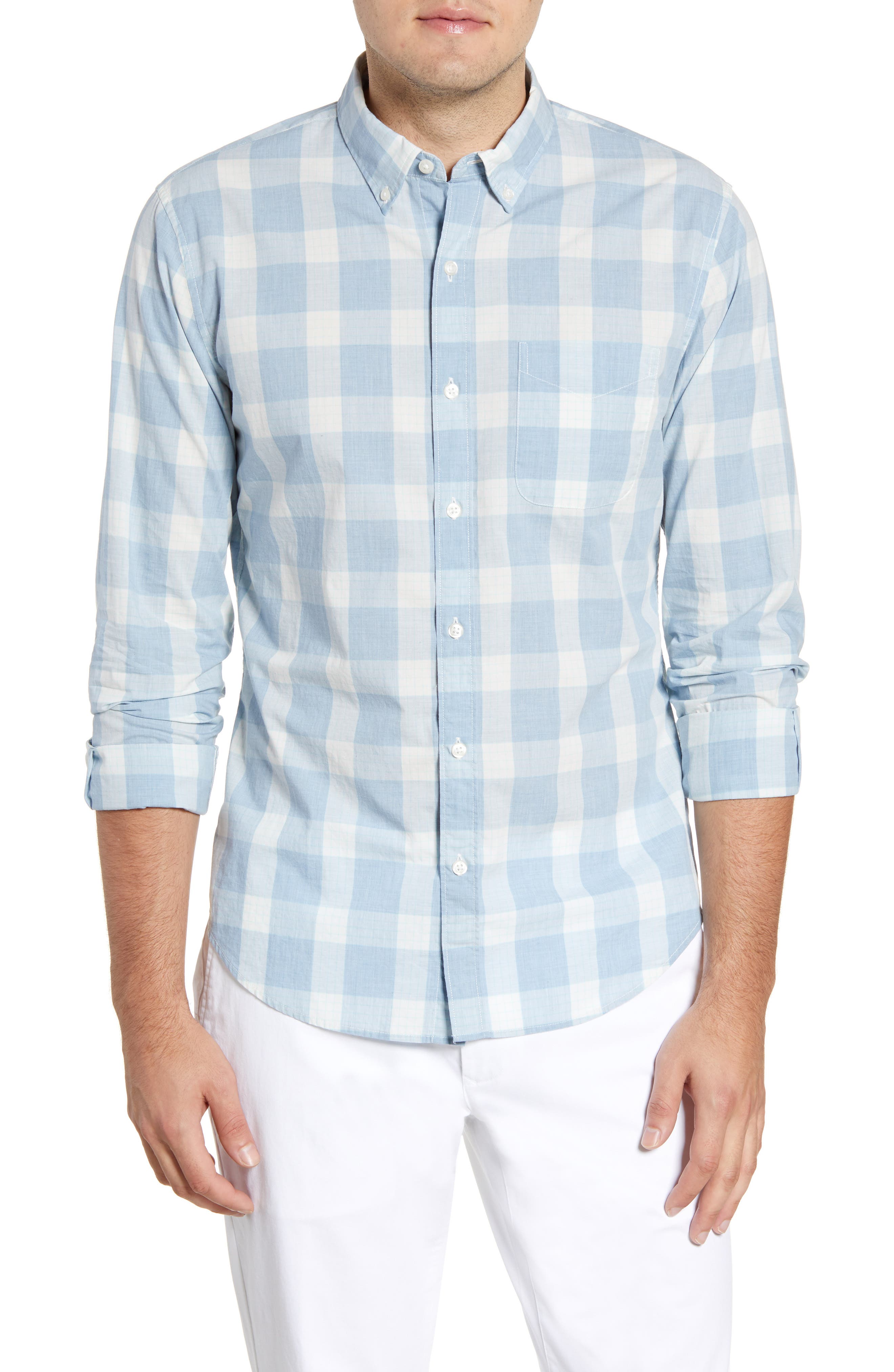 Bonobos Summer Weight Slim Fit Check Shirt Nordstrom