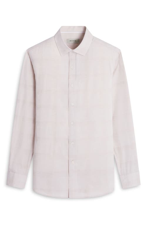 Bugatchi Julian Shaped Fit Plaid Button-up Shirt In Desert