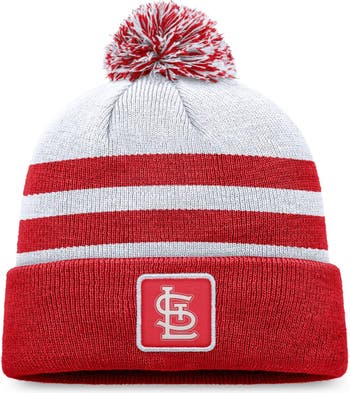 St. Louis Cardinals Fanatics Branded Women's Cuffed Knit Hat with Pom -  Natural/Black