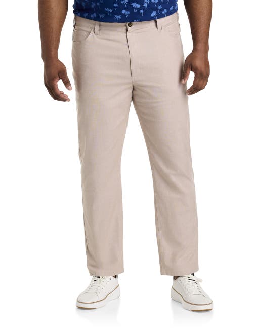 Oak Hill Straight-fit Chambray 5-pocket Pants In Tigers Eye
