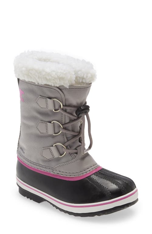  Size 8 SOREL Yoot Pac Waterproof Snow Boot in Chrome Grey/Black at Nordstrom, 