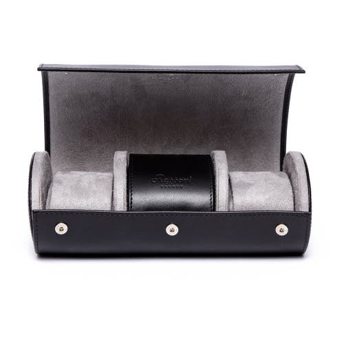 Rapport London Hyde Park Three Watch Roll In Black