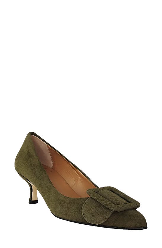 Military Green Suede