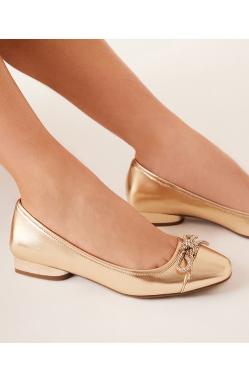 Shop Anne Klein Cassidy Flat In Light Gold