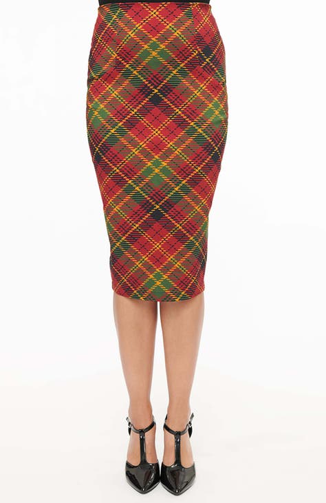 High waisted plaid skirt nordstrom best sale